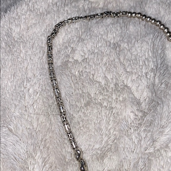 Boutique Brand // Stretchy Silver Bead Necklace - Picture 4 of 4